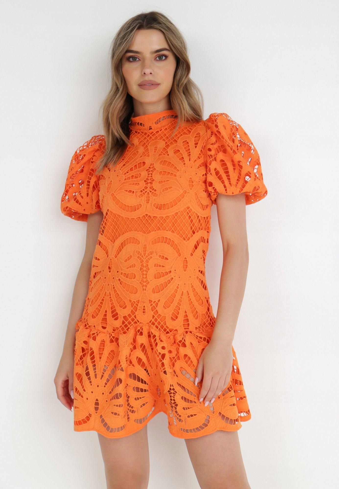 Born2Be Oranžová Šaty M/L Krátká