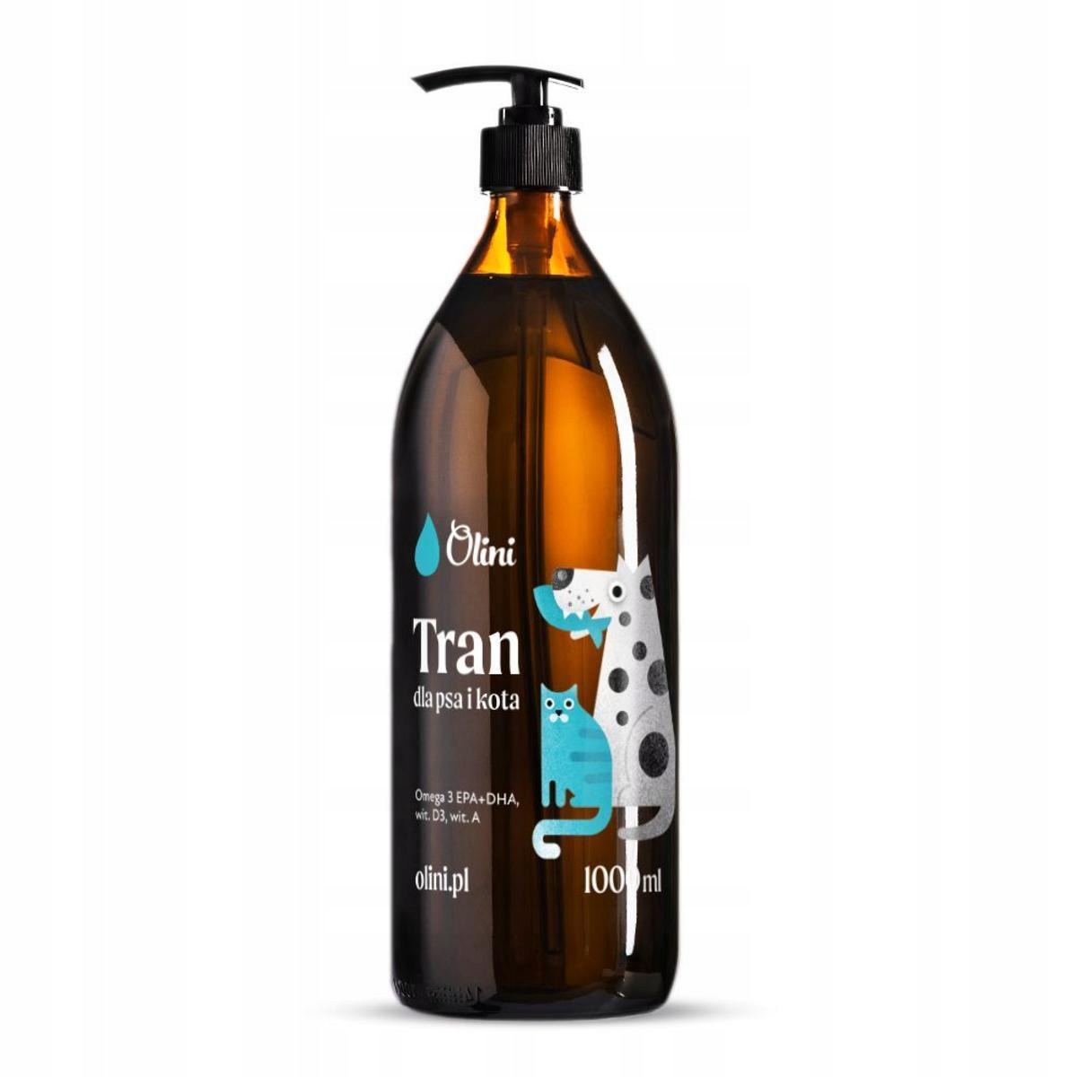 Tran pro psa a kočku Olini olej z tresčích jater 1 l