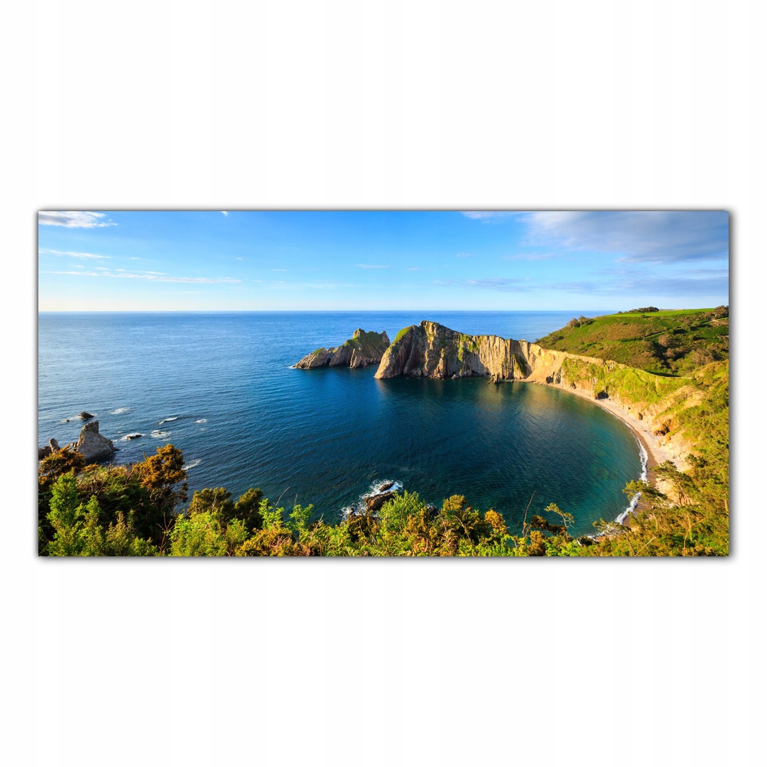 Pláž Pobřeží Moře 140x70 Tvrzené sklo panel