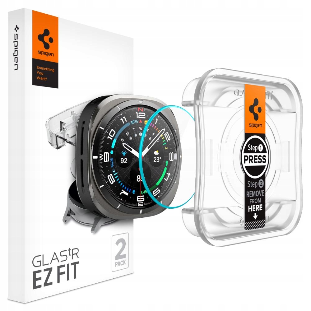 Tvrzené sklo s montážním rámečkem pro Samsung Galaxy Watch Ultra 47 mm 2 ks
