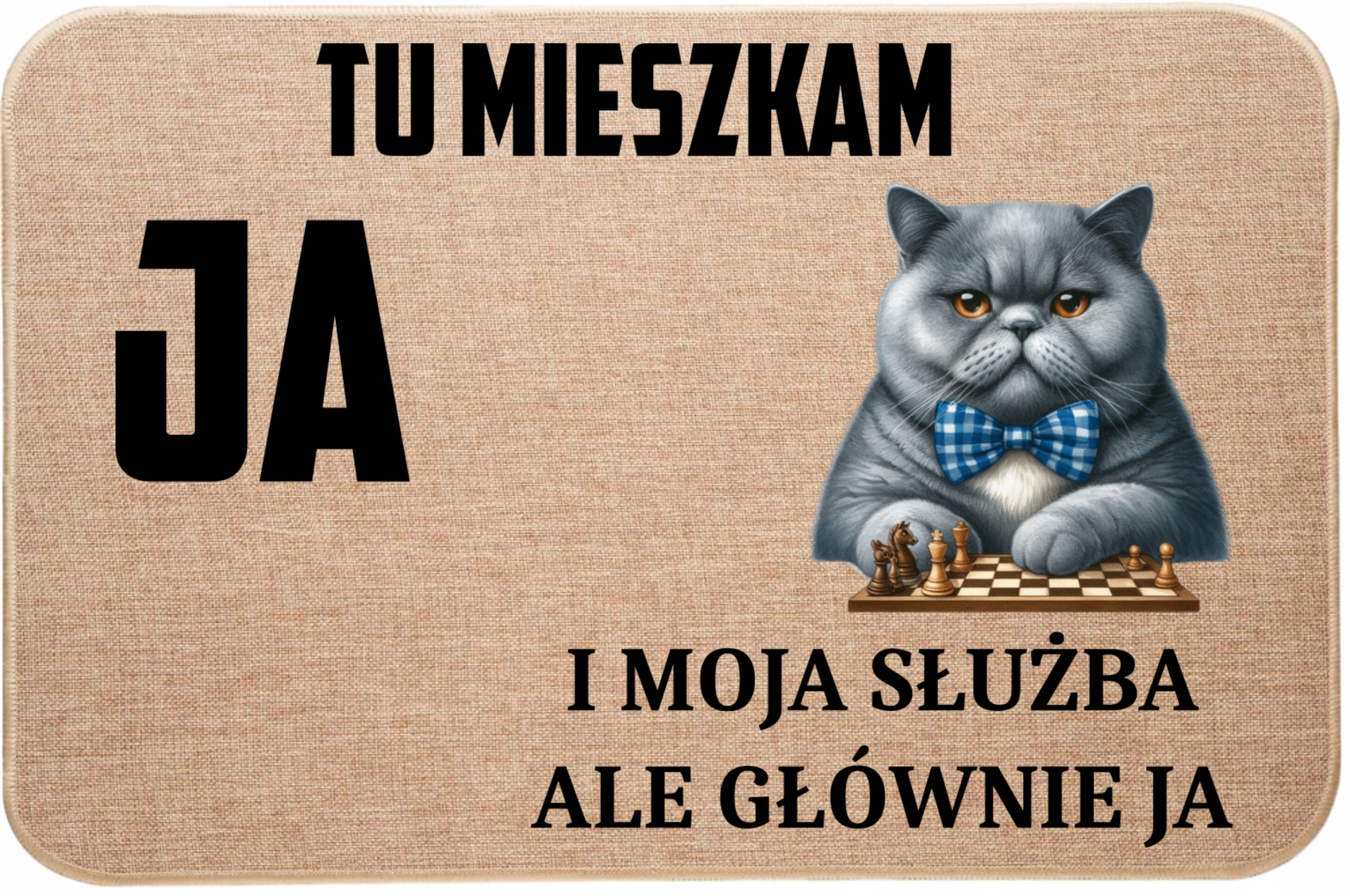 Ľanová Rohožka S Mačkou, Tu Bývam Ja A Moja Služba, Ale Hlavne Ja 5
