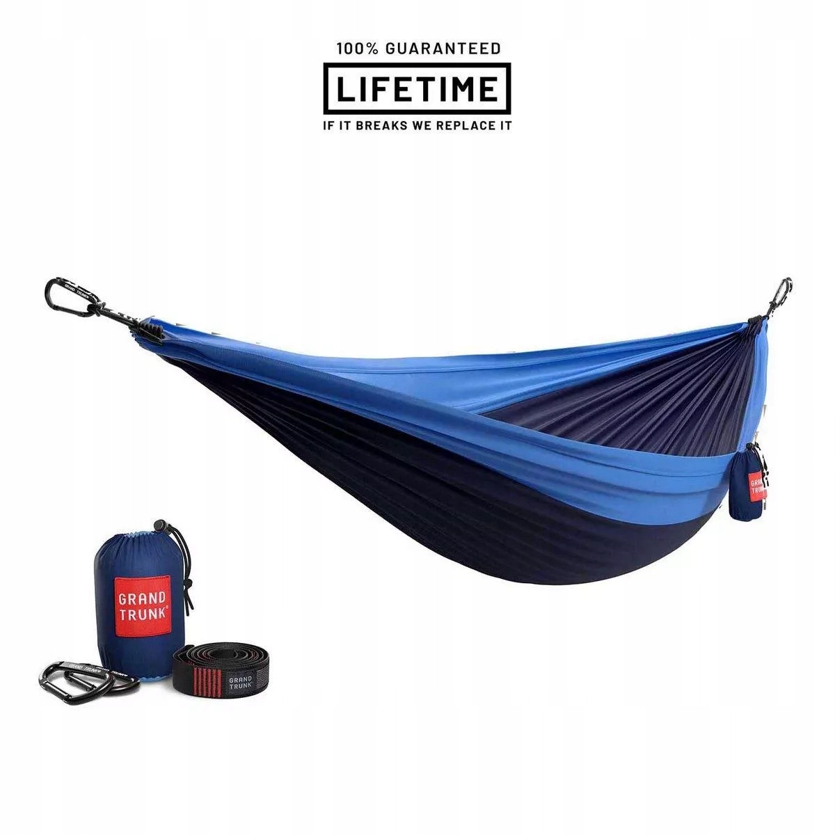 Hamak Grand Trunk Double Deluxe Hammock w/Straps Blue