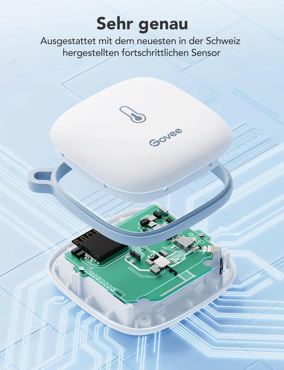 GOVEE Termometr Higrometr WiFi Wewnętrzny z Aplikacją do Szklarni i Piwnic — miniatura 2