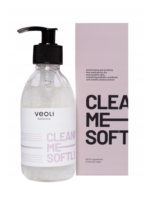 Veoli Botanica Cleaning Me Softly Gel na mytí obličeje, 190 ml