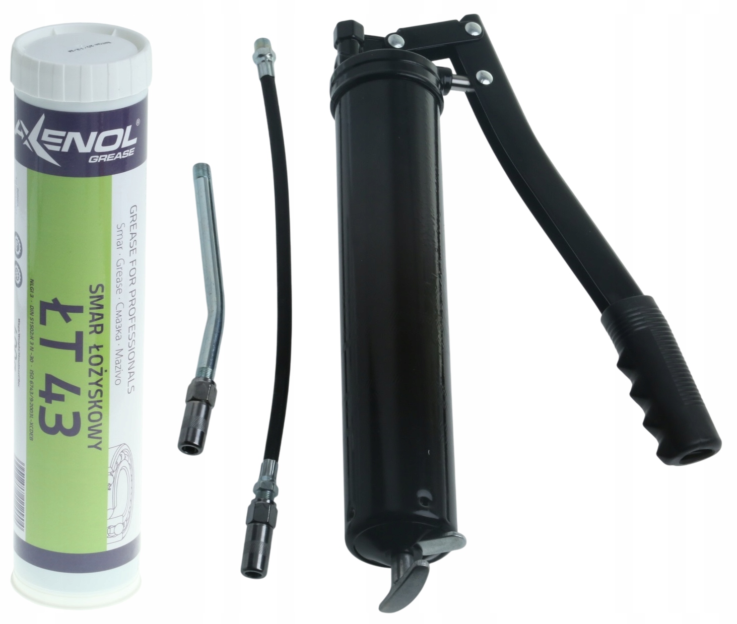 Towotnica Smarownica 450 ml Dwie Końcówki Ręczna Do Smarowania Smar 400g