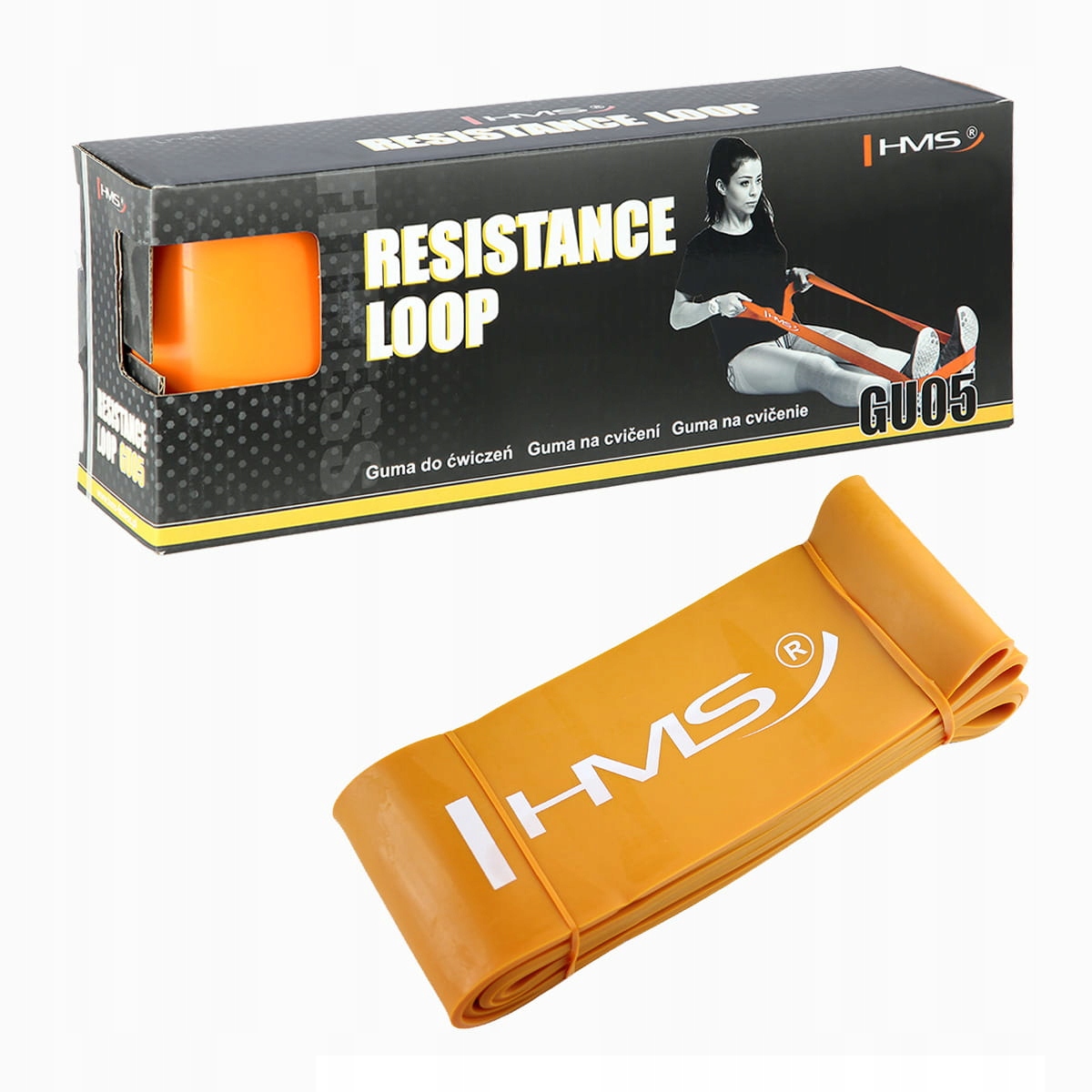 

Guma Do Ćwiczeń Hms GU05 Orange 101x4.5x2080 MM