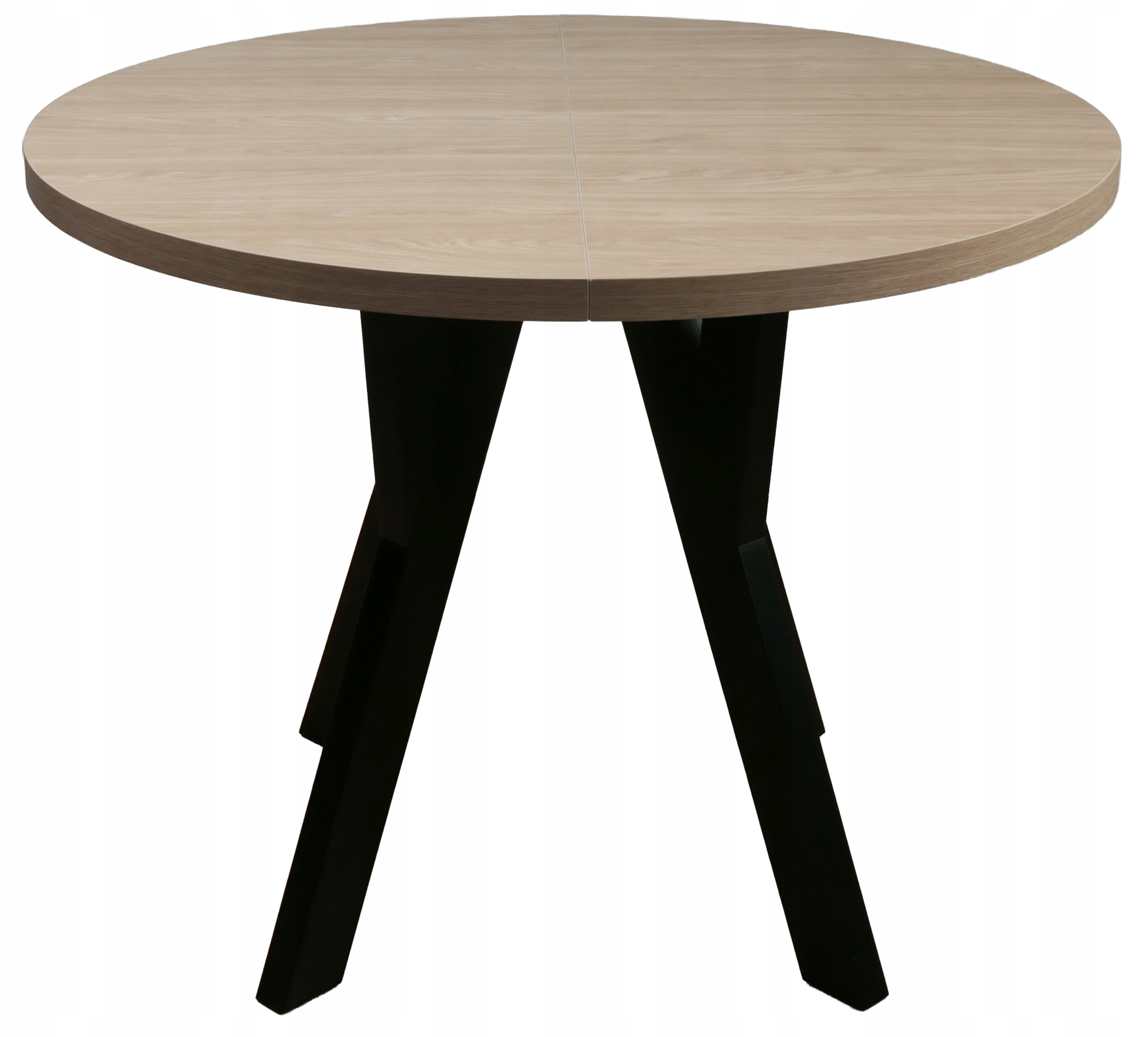 Rozkládací jídelní stůl Osenness 100-180x100cm dub olejovaný, černé nohy