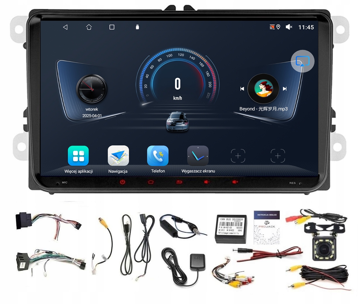 Rádio Navigácia Gps Android Vw Passat CC 2012-2016 Usb Wifi Carplay 2/64 Gb