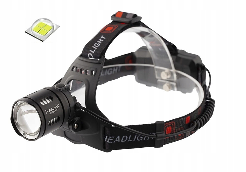 MOCNA LATARKA LED CZOŁOWA CZOŁÓWKA XHP50 ZOOM EAN (GTIN) 5903899930784