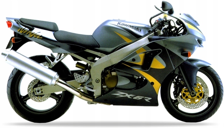 Nálepky Na Motocykel Juula Do Kawasaki Zx 6R 1999 Šedá