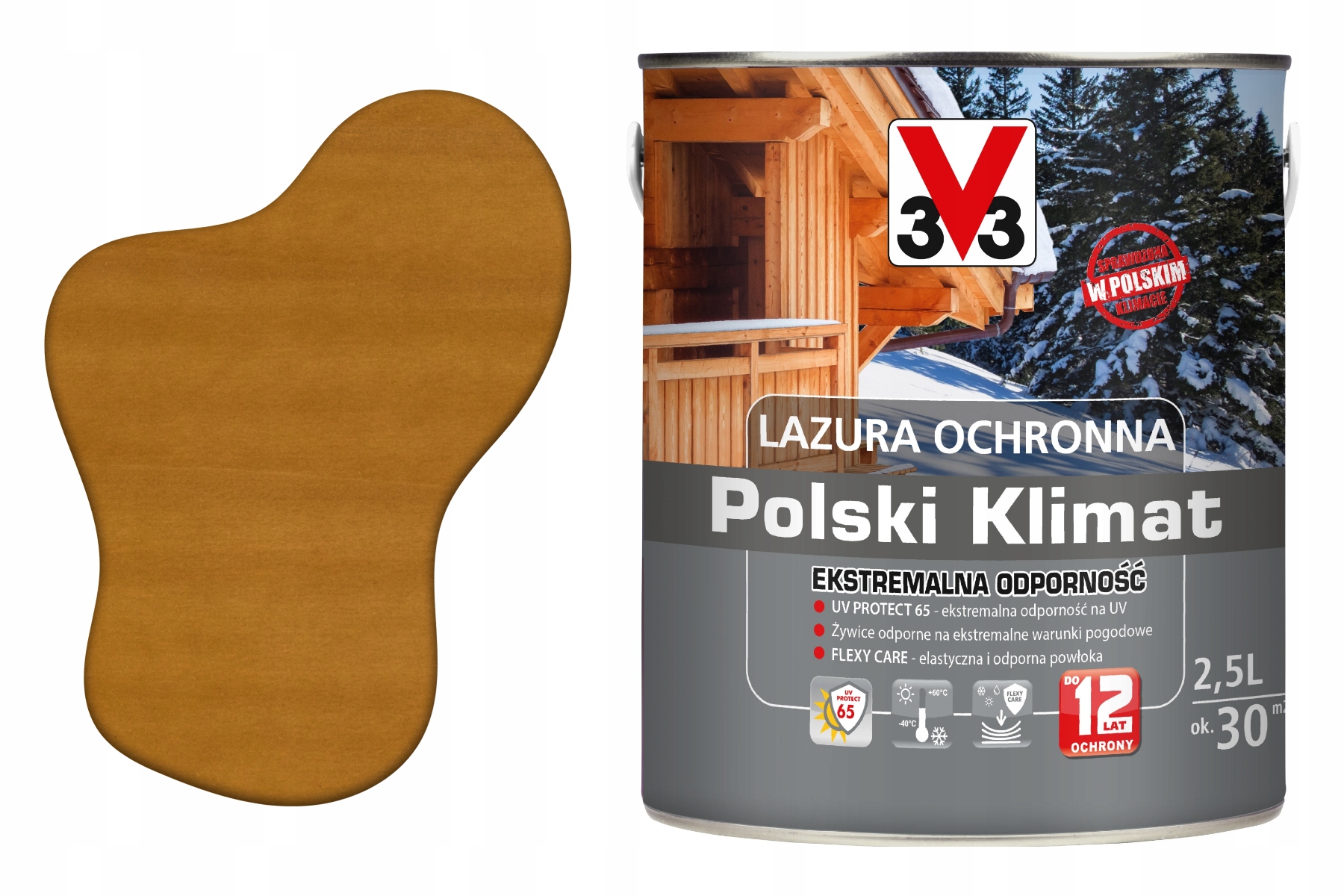 3V3 Výkonný lakovací nátěr pro střešní krytinu Impregnát na vodu Uv pro dřevo Extra Eko