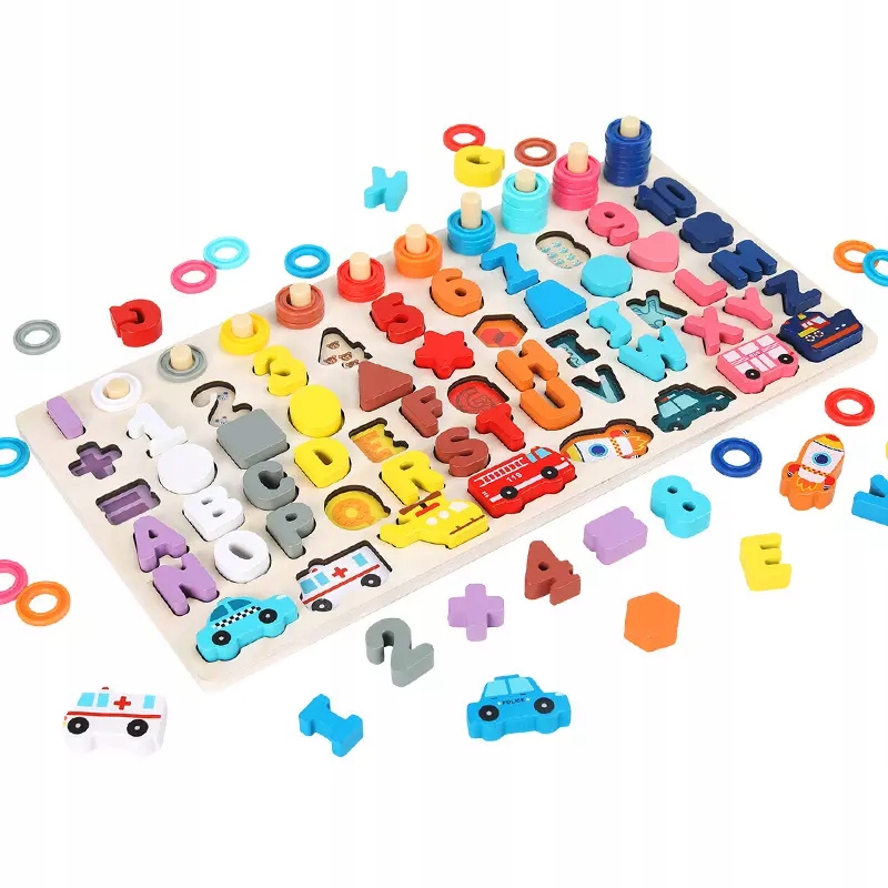 

Montessori Układanka Drewniana Zabawka Sorter