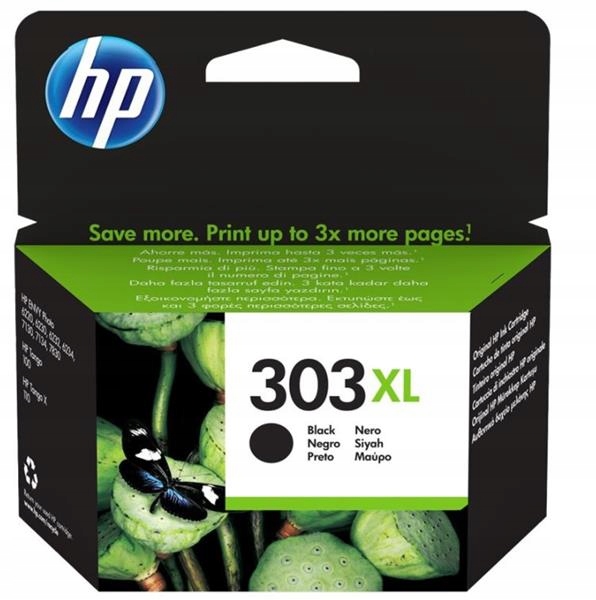Čierna atramentová kazeta Hp 303XL s vysokou výťažnosťou T6N04AE#UUQ