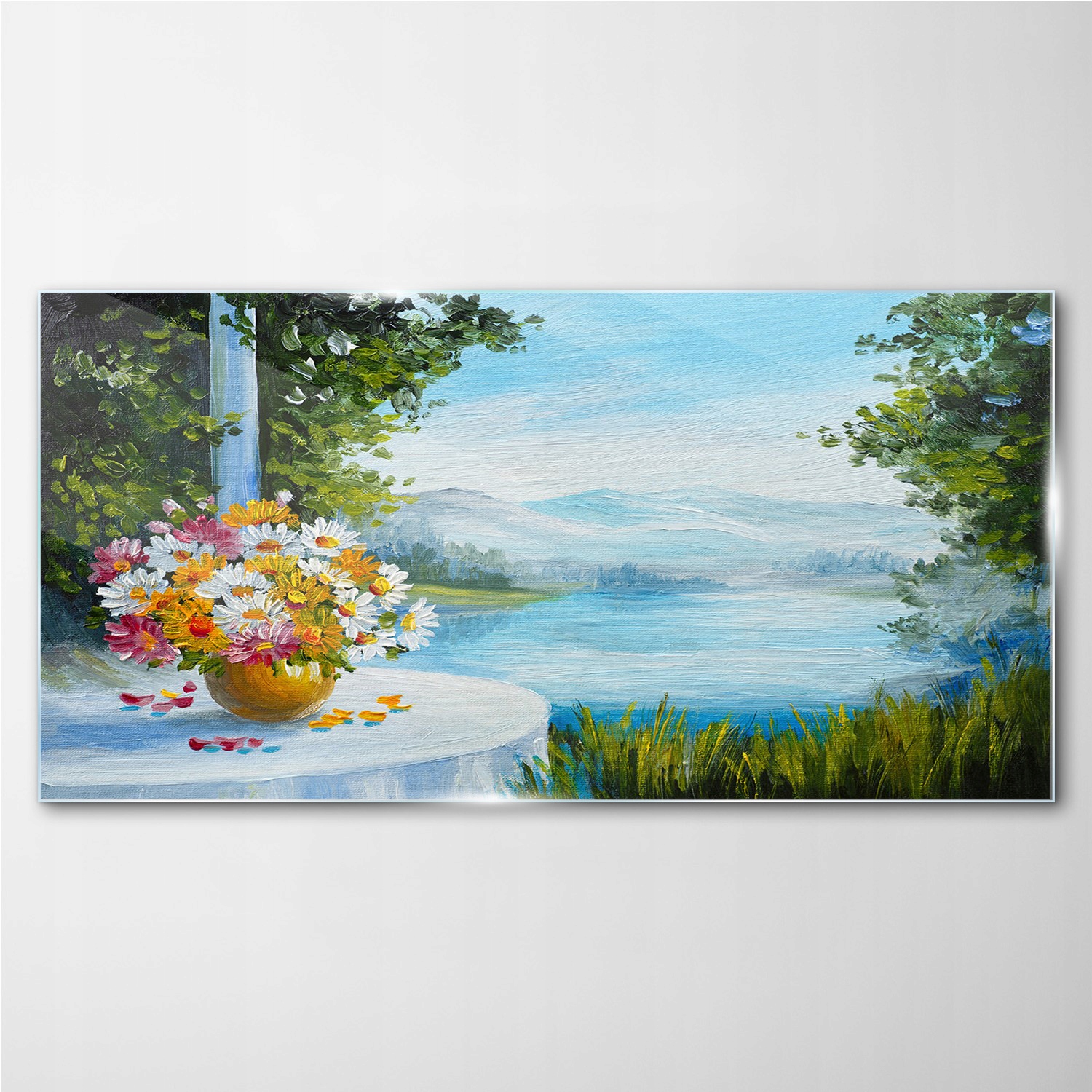

Obraz szklany Krajobraz jezioro przyroda 140x70 cm