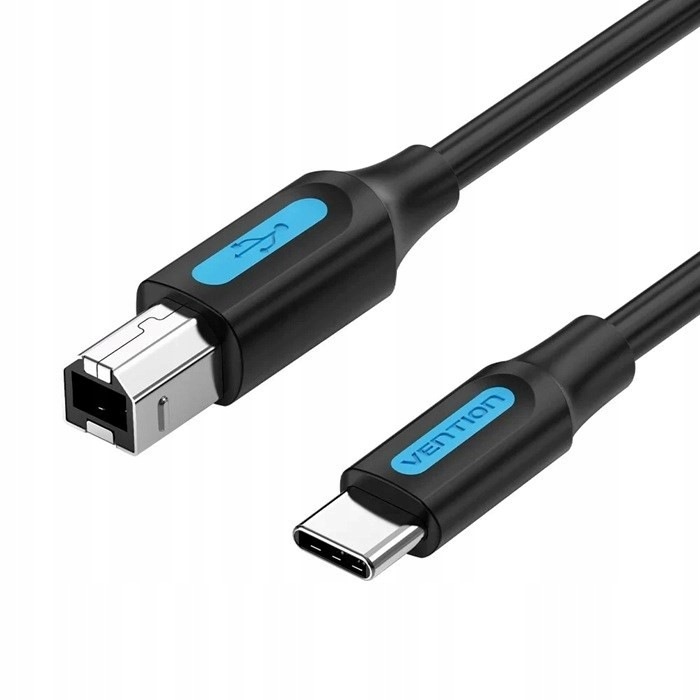 Kabel do drukarki Usb 2.0 typu C męski na typ B męski 2m