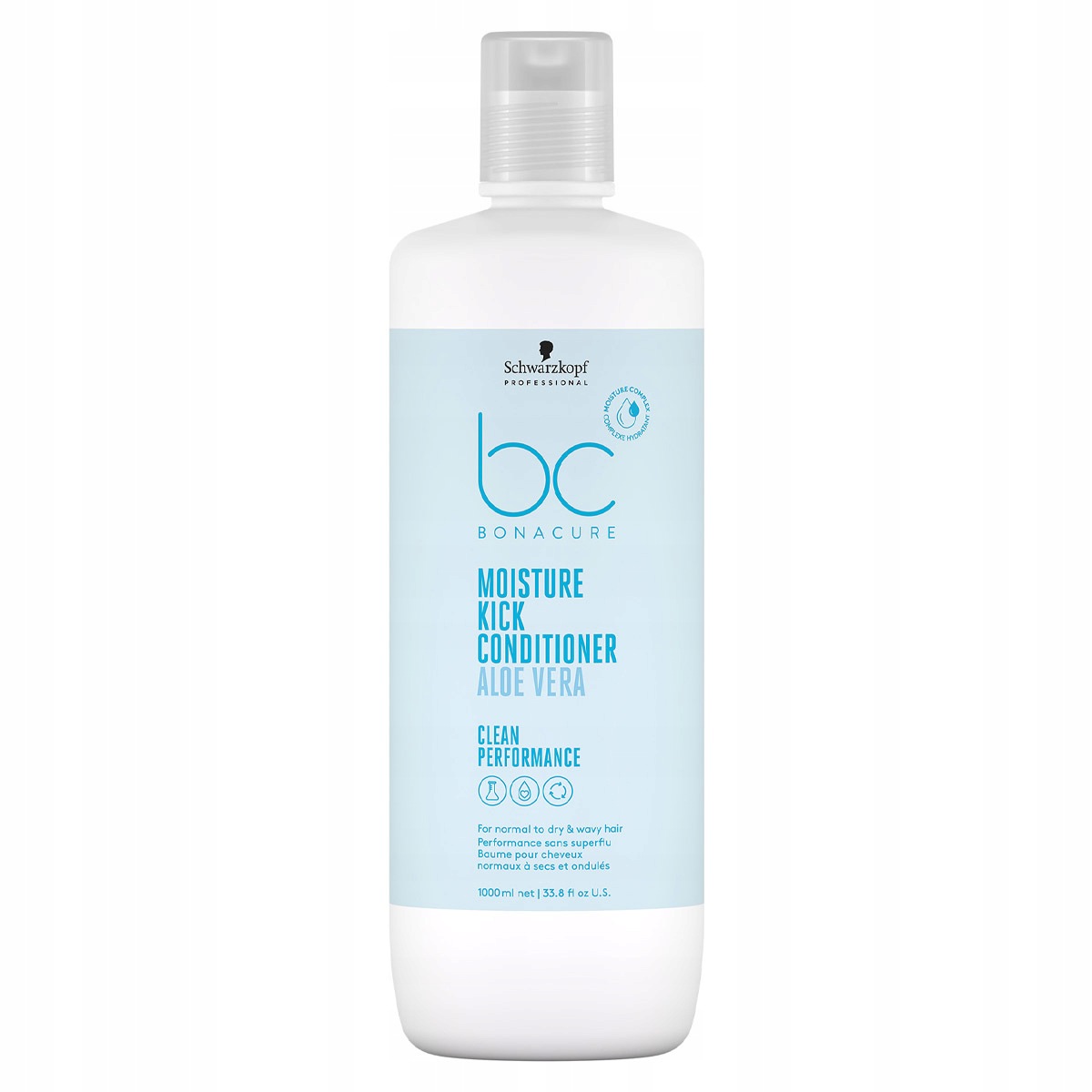 Schwarzkopf Bc Moisture Kick hydratační kondicionér pro suché kudrnaté vlasy 1000 ml