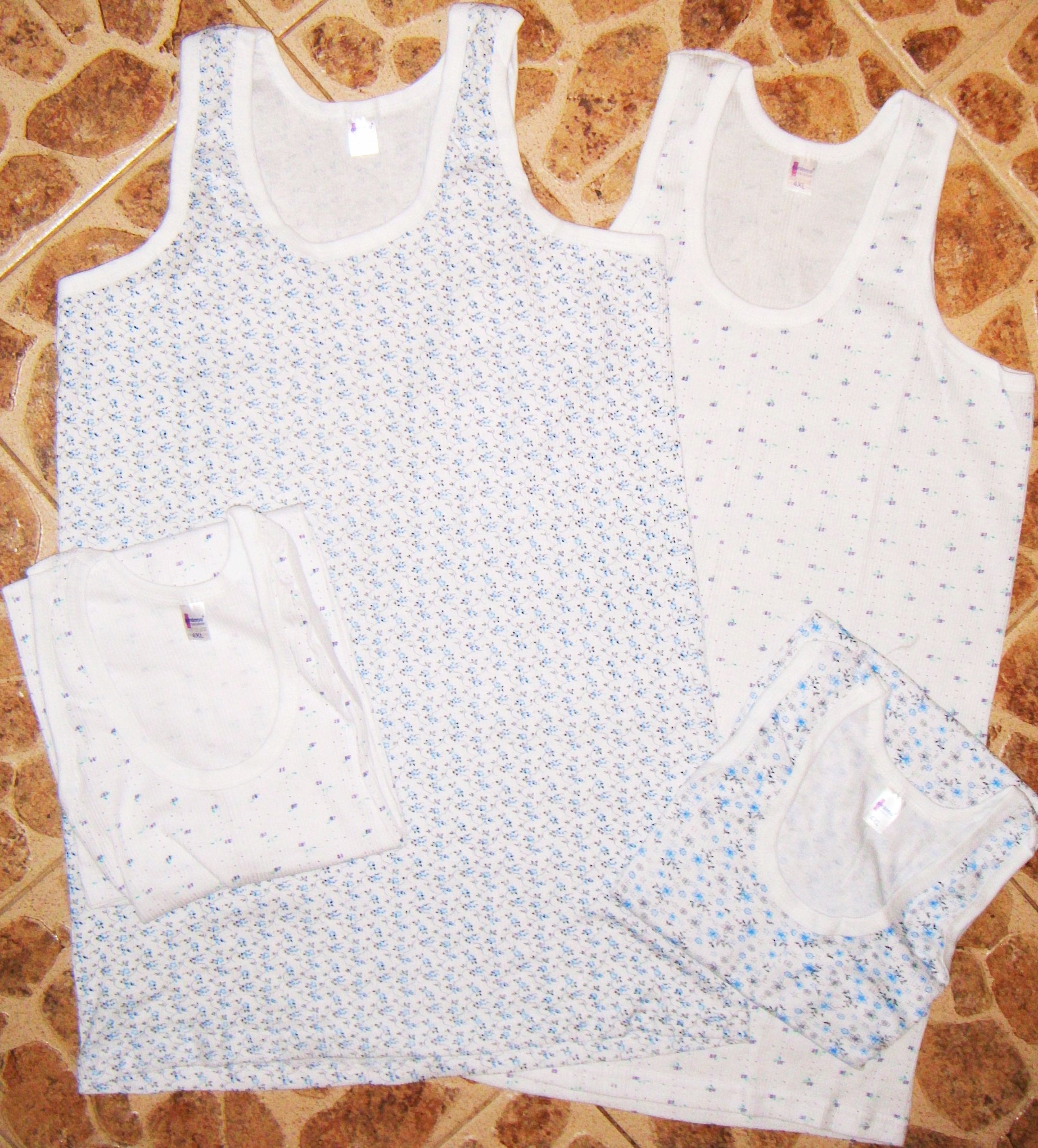 PODKOSZULEK T-SHIRT WZÓR r.XXL BAWEŁNA podkoszulki podkoszulka HURT szt.6 Rozmiar XXL