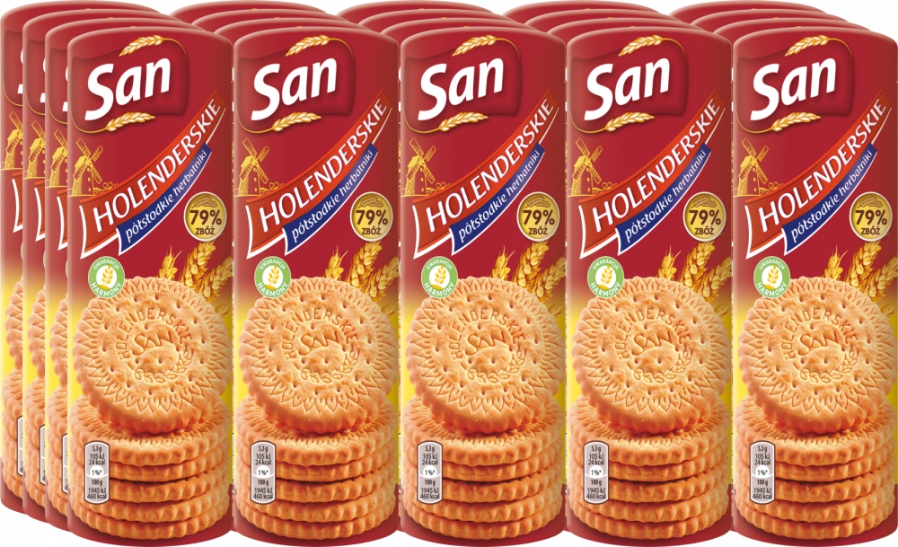 San Holenderskie herbatniki półsłodkie 150g x20