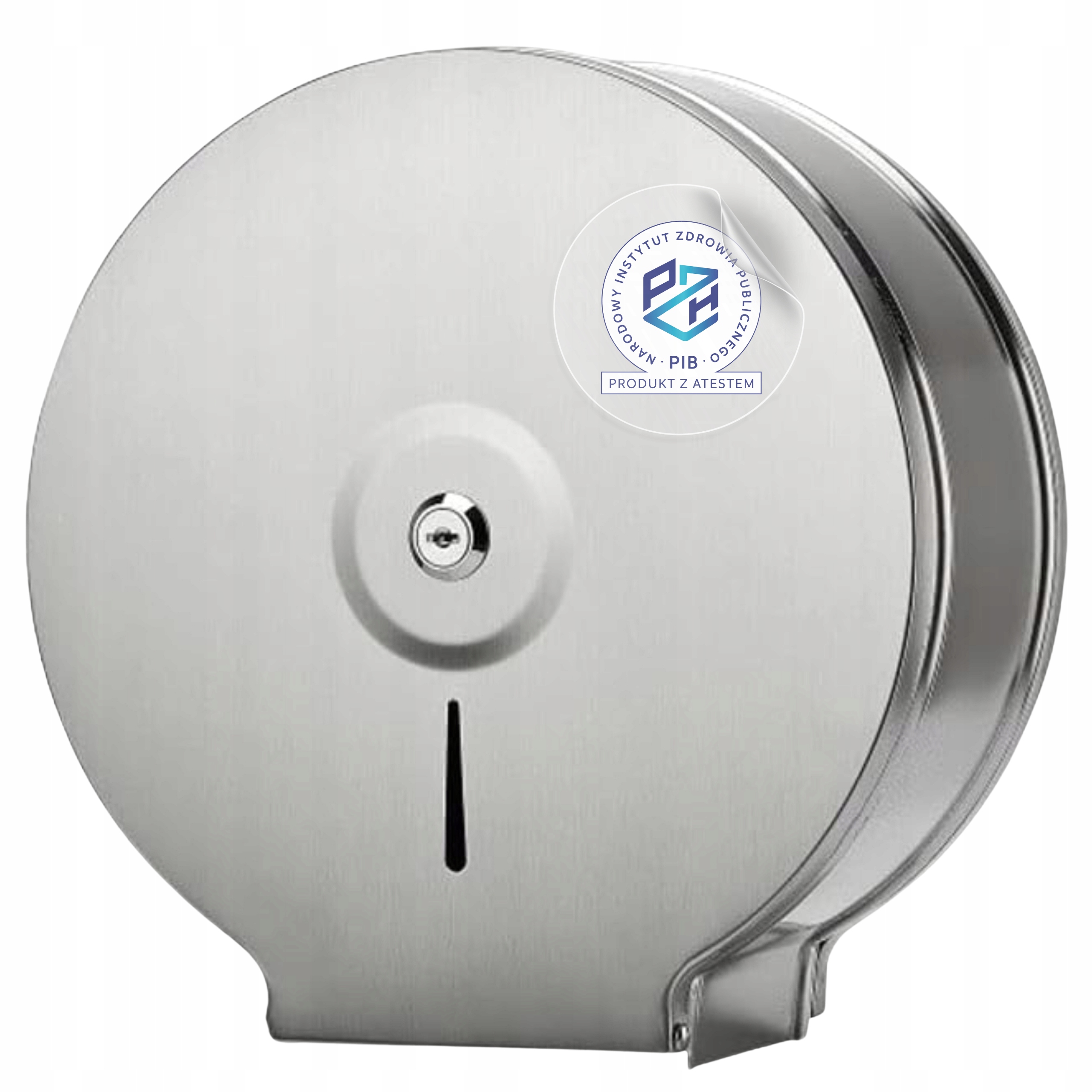 Zásobník na toaletní papír Podavač Dávkovač Stříbrný Jumbo HIGI24 Atest