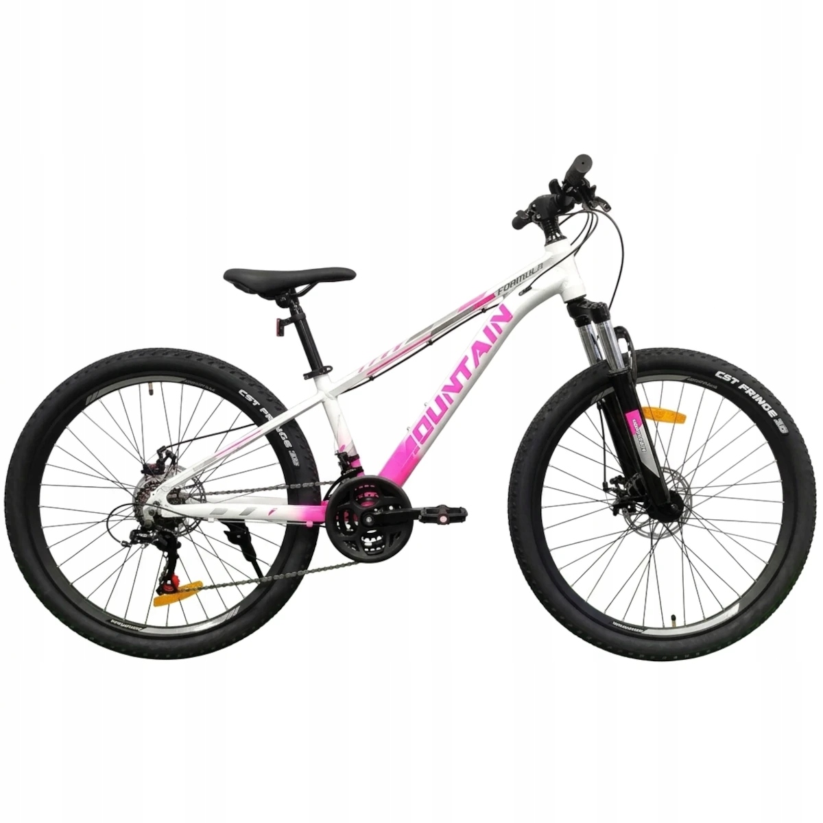 Dziewczęcy Rower górski Junior Mountain rama 13" 130-150cm Tarcze