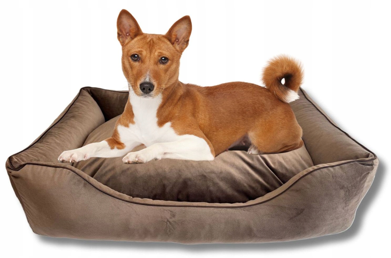 Levně Pelíšek pro psa se zapínáním na zip a vyjímatelnými vložkami 90x75