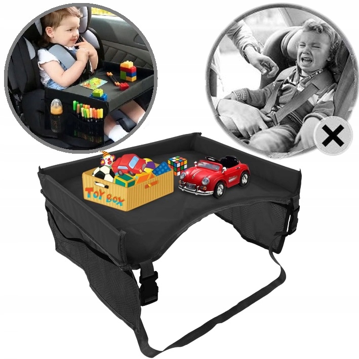 ORGANIZER STOLIK WODOODPORNY DO FOTELIKA SAMOCHODOWEGO PODRÓŻNY DO AUTA
