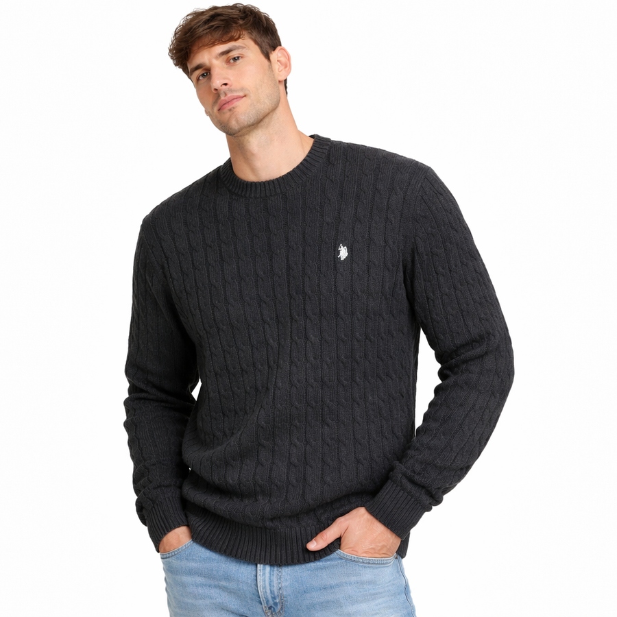 Pánský svetr U.s. Polo Assn. US42 173 005 000413 Černý XXL