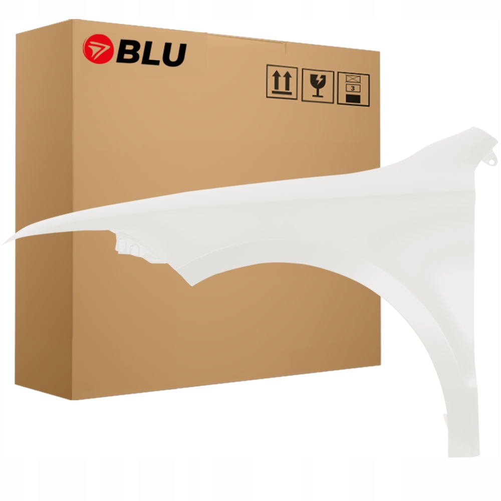 Blu Blatník Škoda Superb II 3T 1026 levý bílý 08-13 přední CandyWeiss