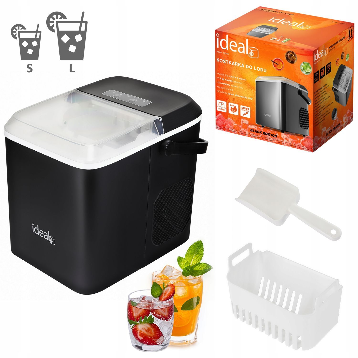 Domáci stroj na výrobu ľadu 12 kg 100 W Ideal