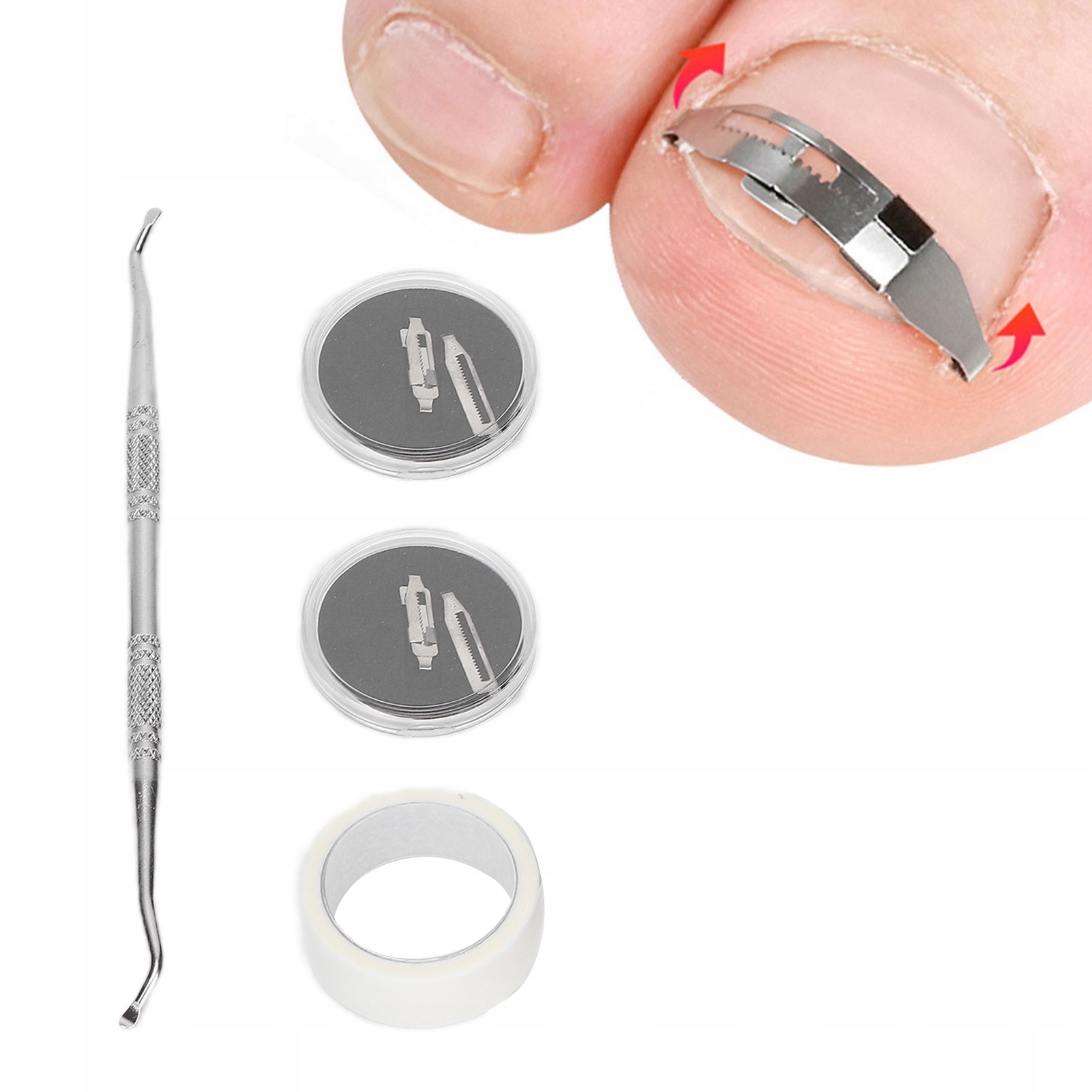 ZESTAW KOREKCYJNY NA WRASTAJĄCE PAZNOKCIE Stan opakowania oryginalne