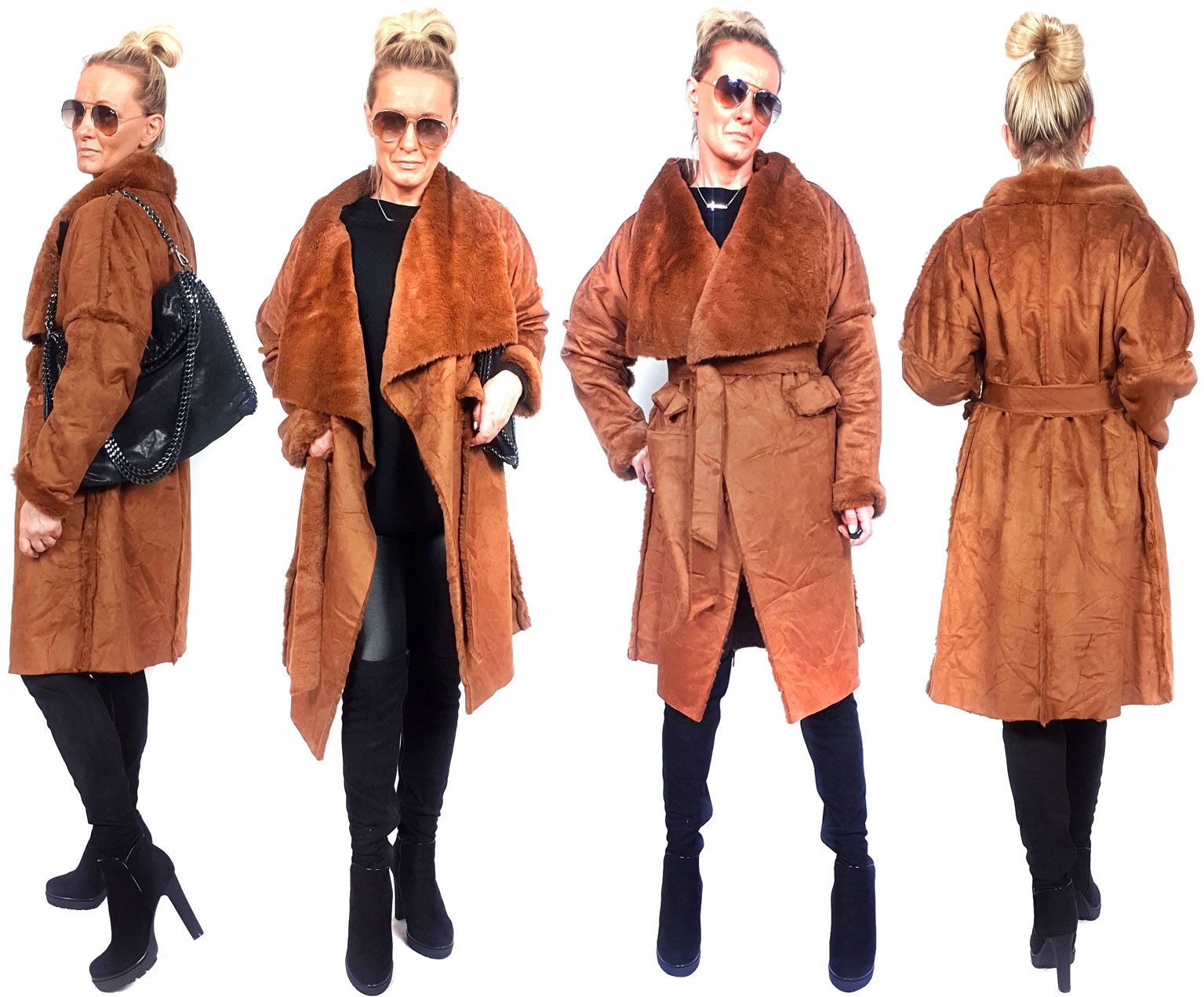 

Płaszczyk Futerko Eko Kożuch Zimowy Futro Luxury