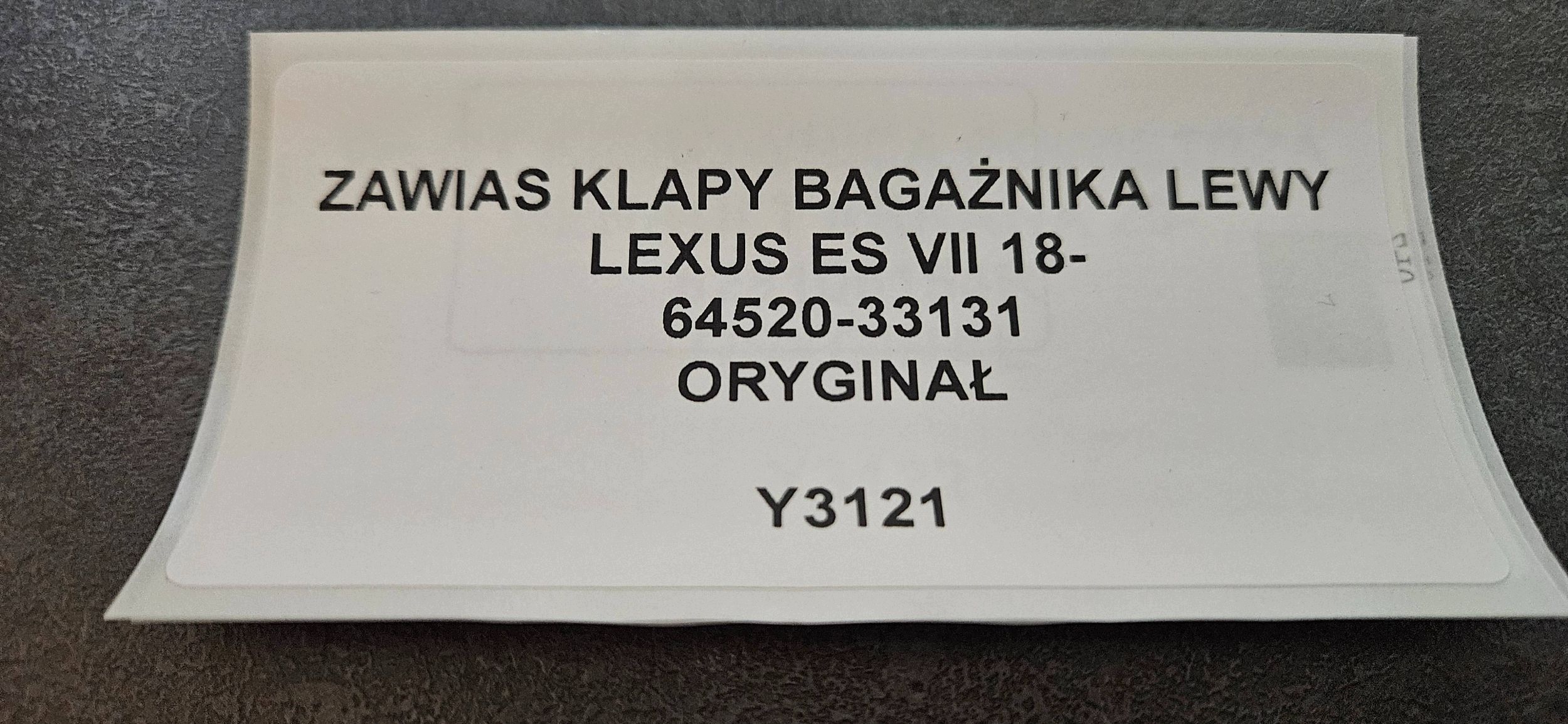 hinges bonnet boot left side Lexus ES 300h (7th Gen) 6452033131