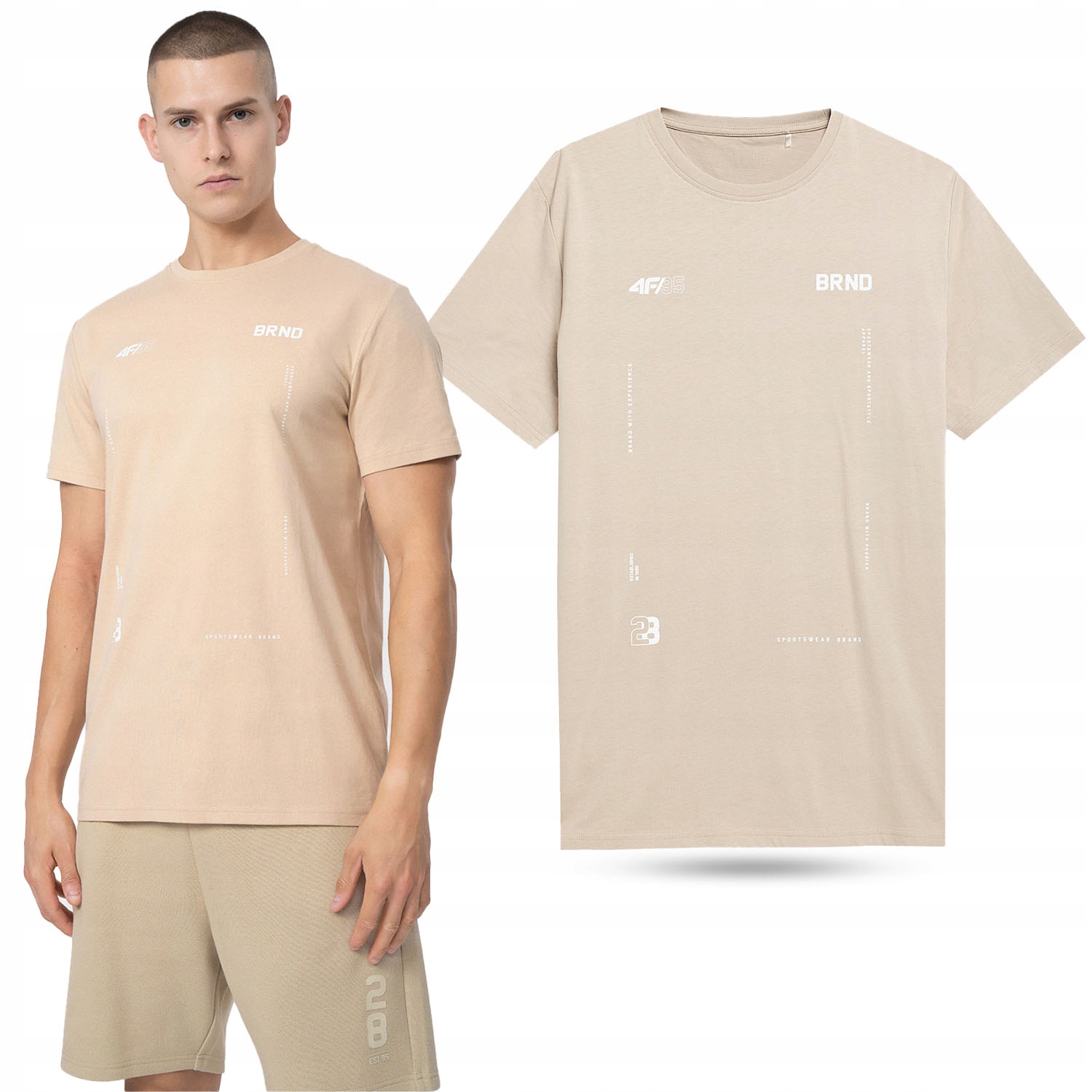

Koszulka Męska 4F T-shirt Podkoszulek SS23M311