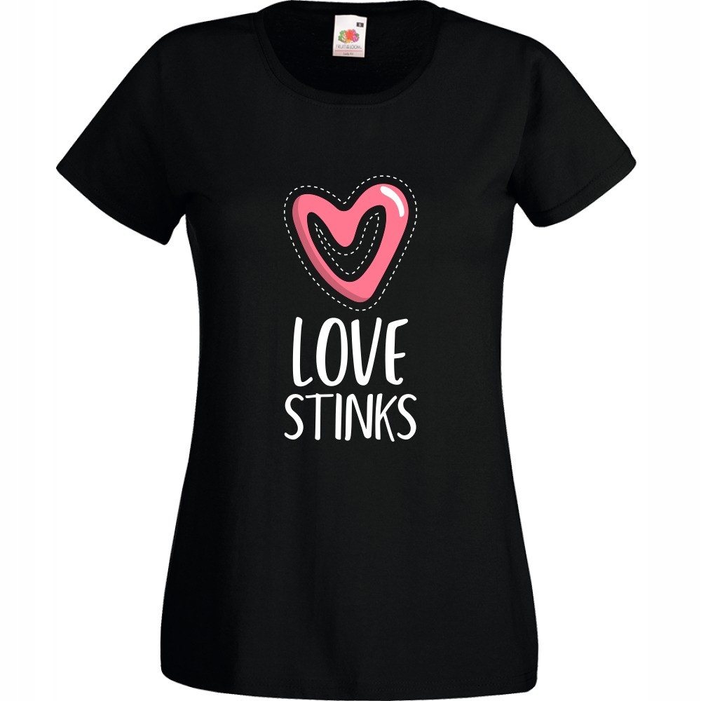 

Koszulka love stinks miłość śmierdzi L czarna