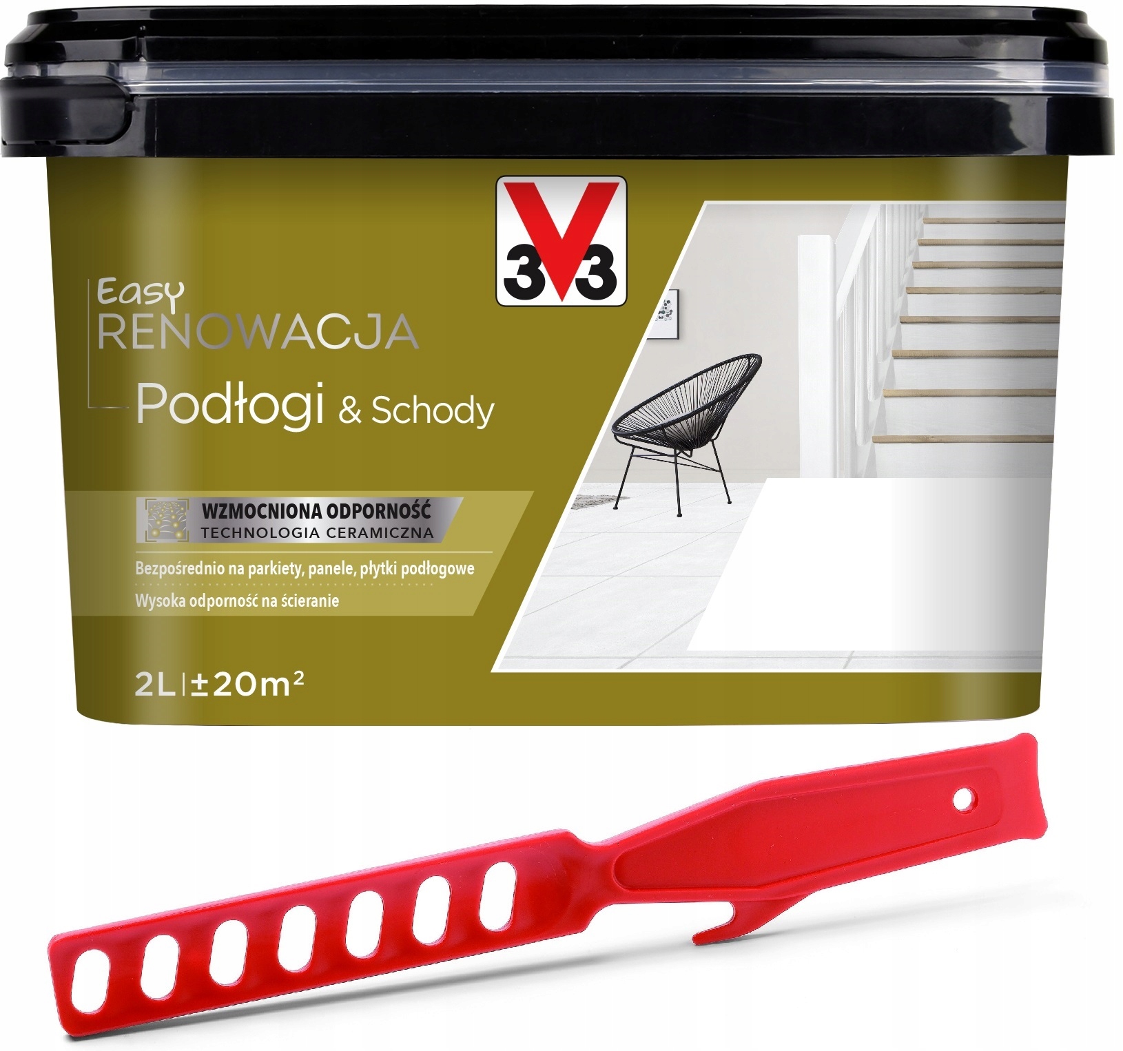 

V33 Farba Renowacyjna do płytek podłogowych 2L
