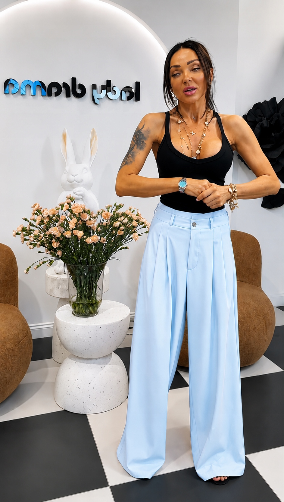 Lady Drama Tenesii Kalhoty Světle Modrá 3 (L/XL)