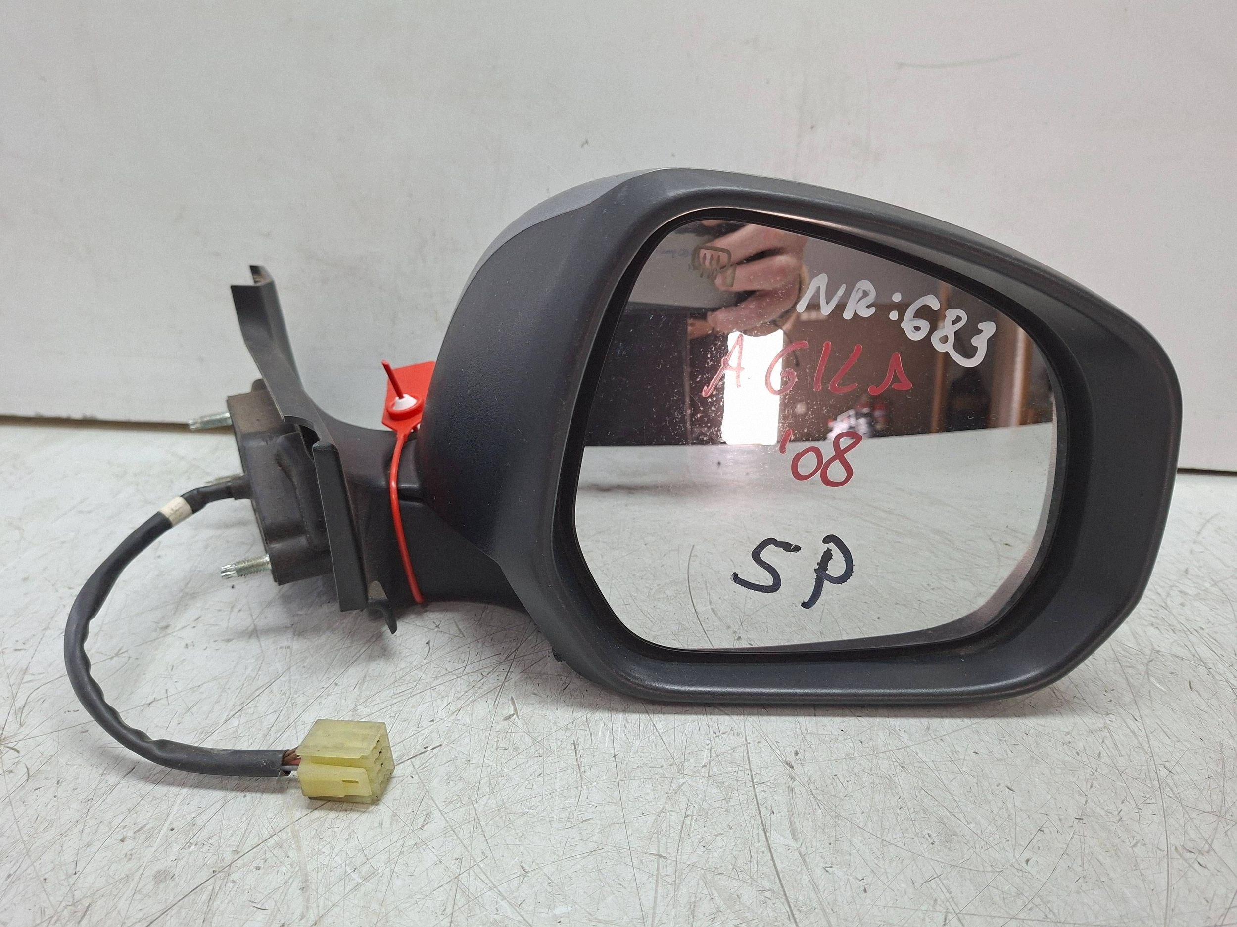 mirror right 5 vertical OPEL AGILA B 2008