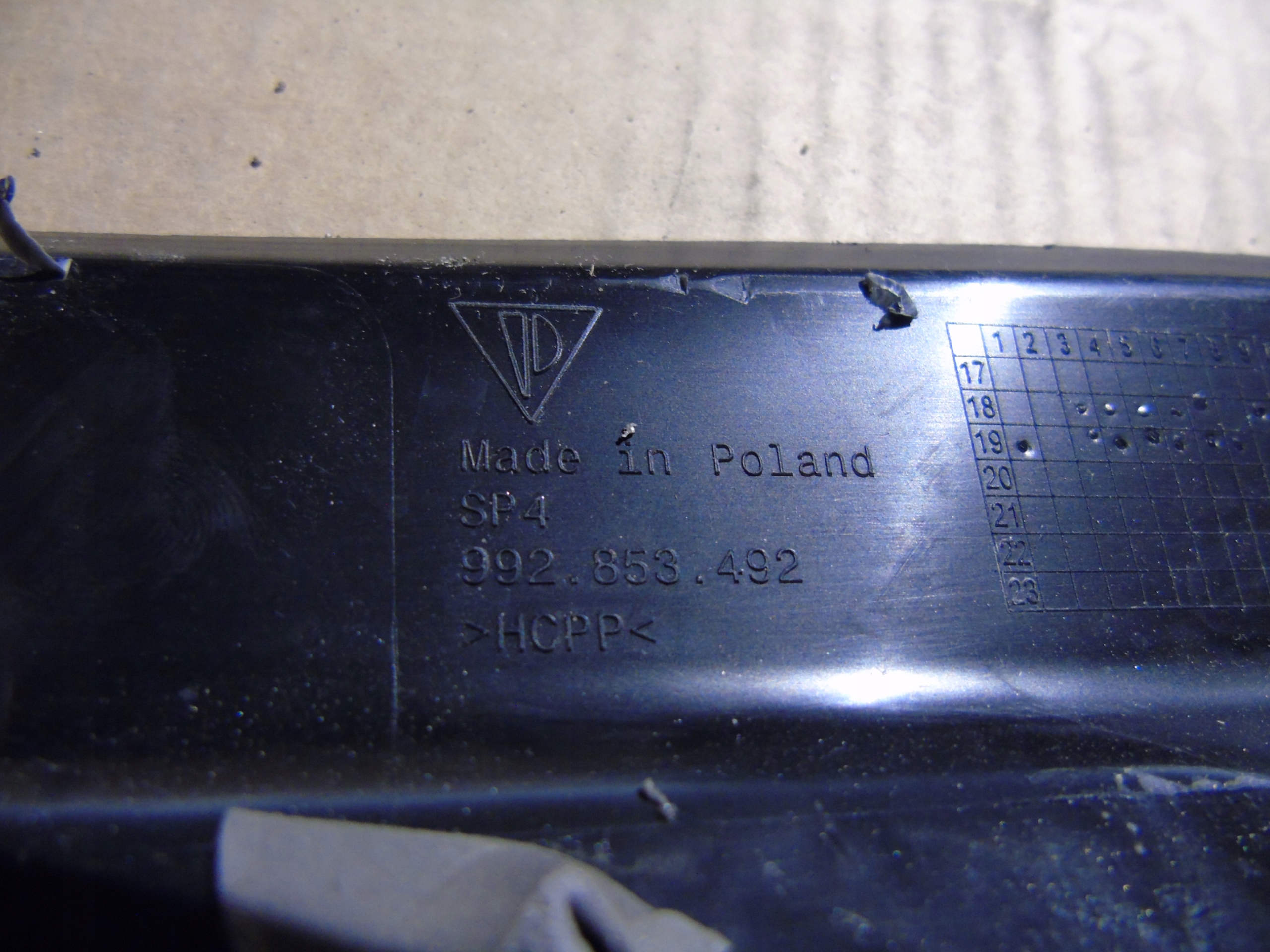 IDEAL moulding cap threshold right PORSCHE 992 1