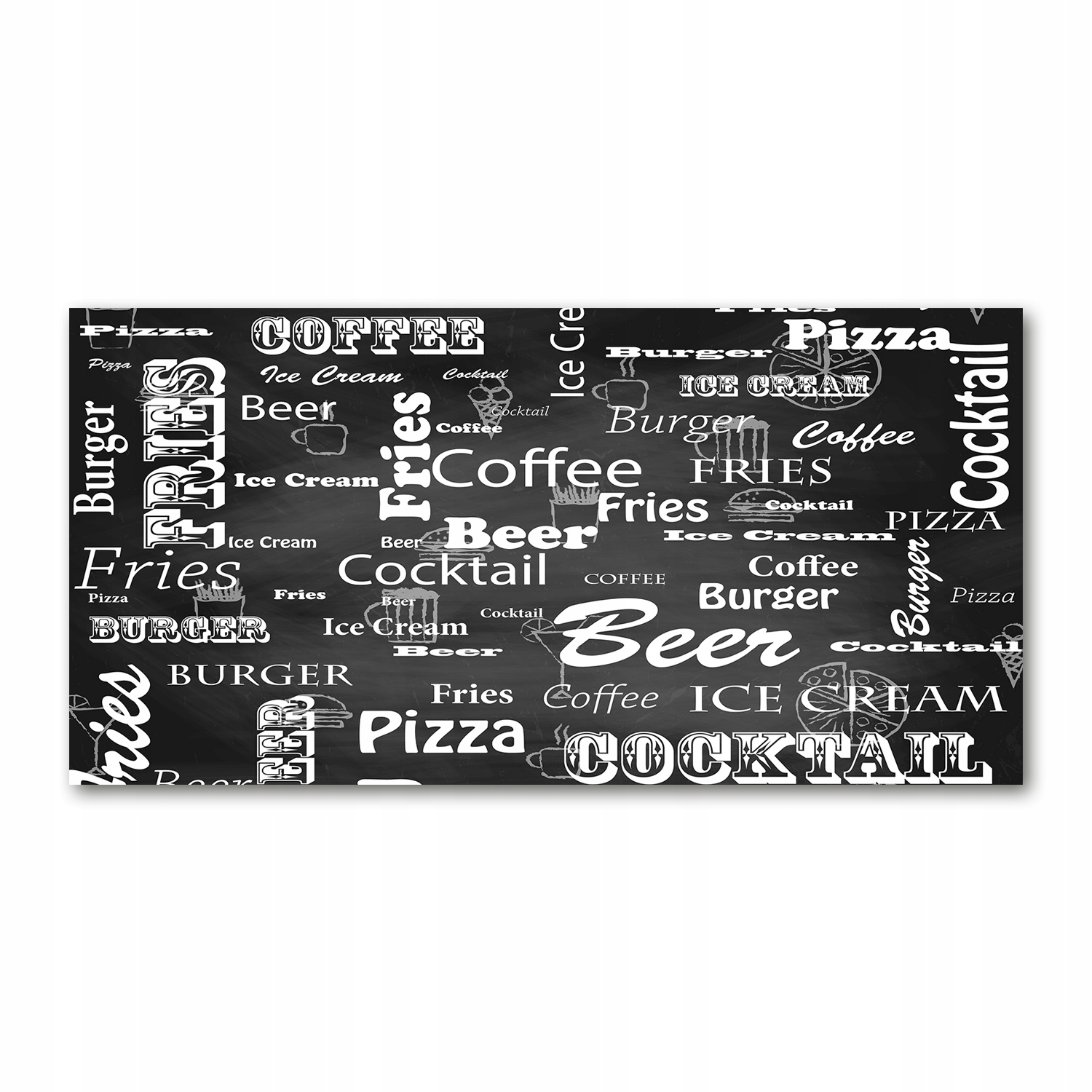 

Foto obraz szkło akryl Menu w restauracji 120X60cm