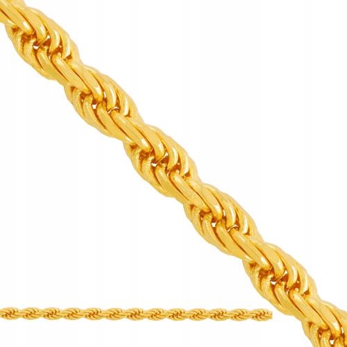 Pánský zlatý řetízek 585 s tkaným vzorem 3,50g R45cm, působivý vzor, dárek 14kt