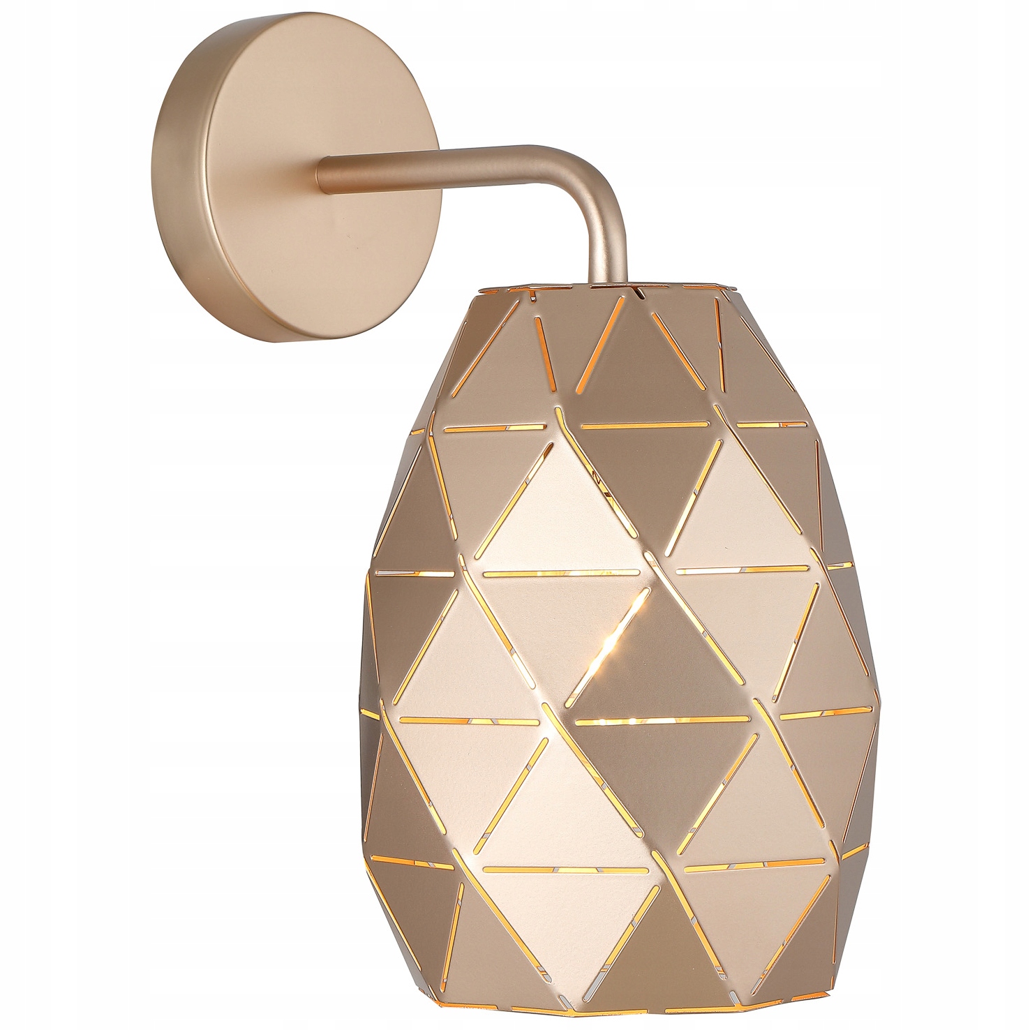 Kinkiet geometryczny złoty wysięgnik Harley Italux