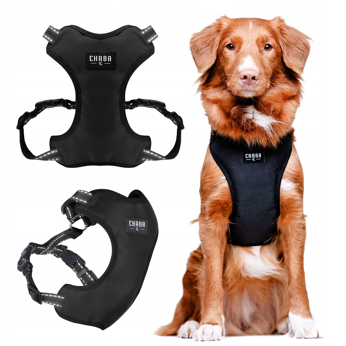 Levně Chaba Postroj Guard Comfort Classic S černý