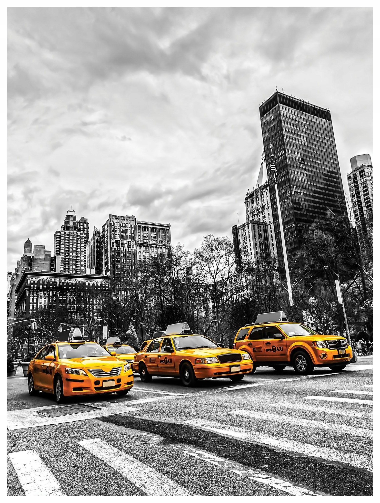 Vliesová fototapeta Žluté taxíky New York město 206x275 lepidlo