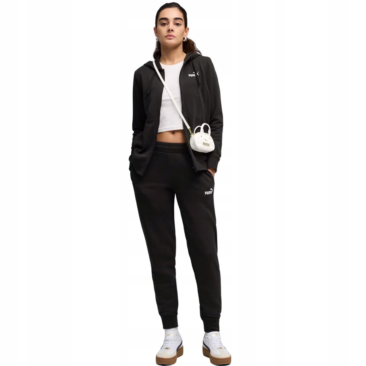 Teplákovka dámská Puma Hodded Sweat Suit černá 691902 01