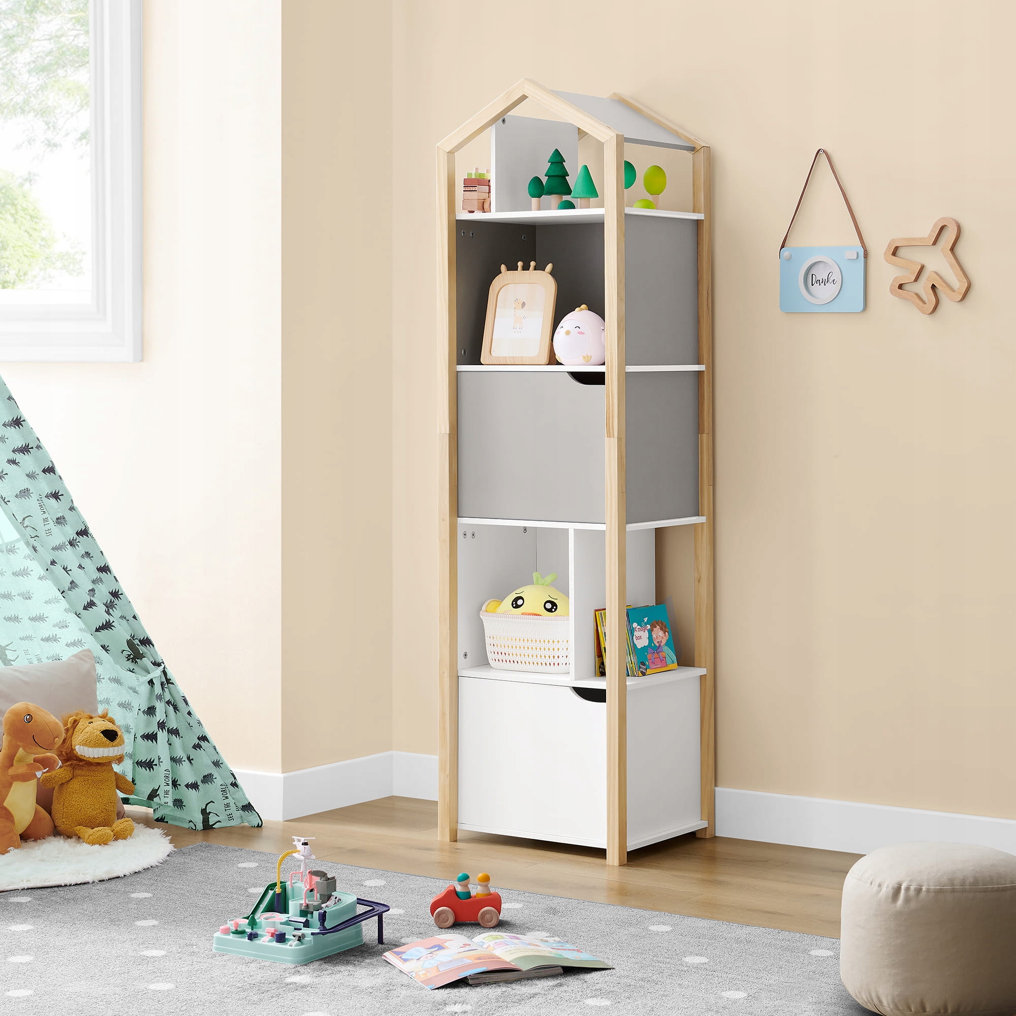 Dziecięcy regał na zabawki książki domek Kod producenta SE1042