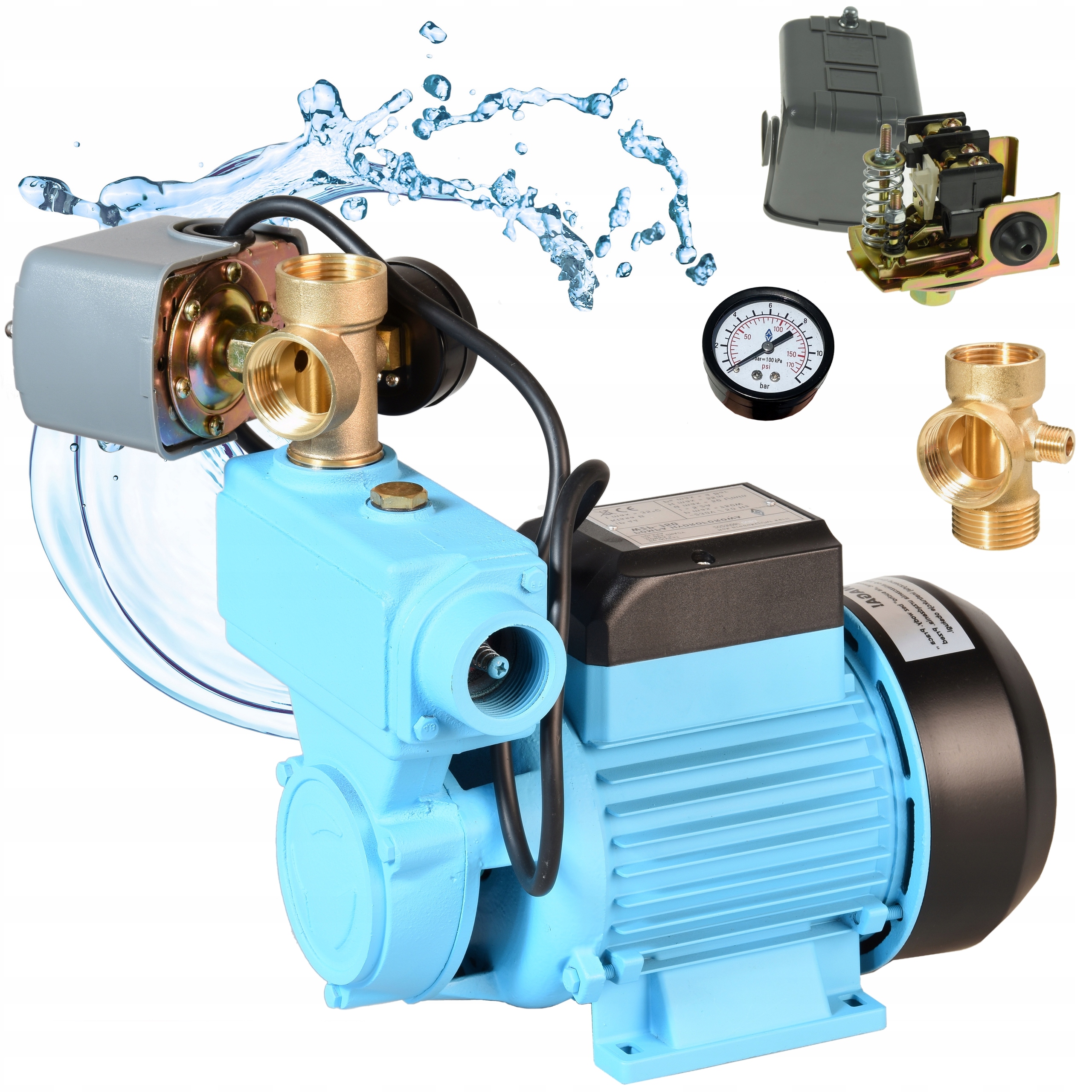 Hydroforová Pumpa 750 W na povrchovú vodu Wz Wzp 3000 l/h S Príslušenstvom