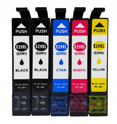 Atramenty Epson 29 XL C13T29964012 pre Epson čierne, červené, modré, žlté