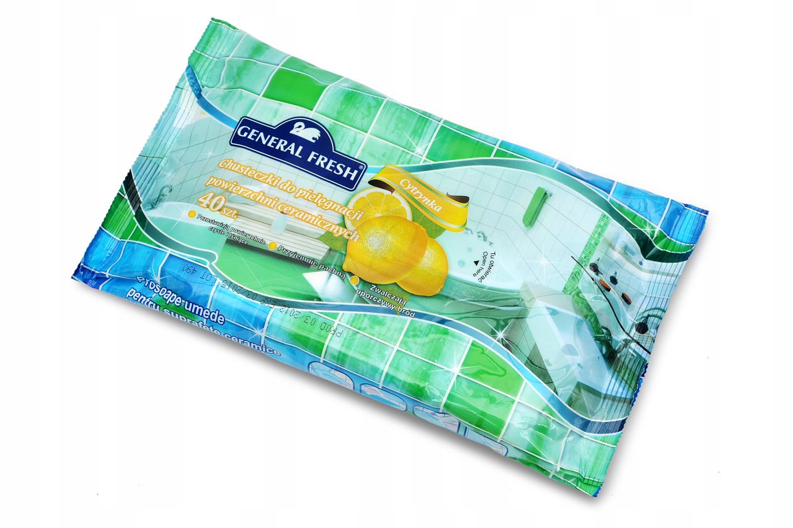 

Chusteczki do czyszczenia ceramiki General Fresh