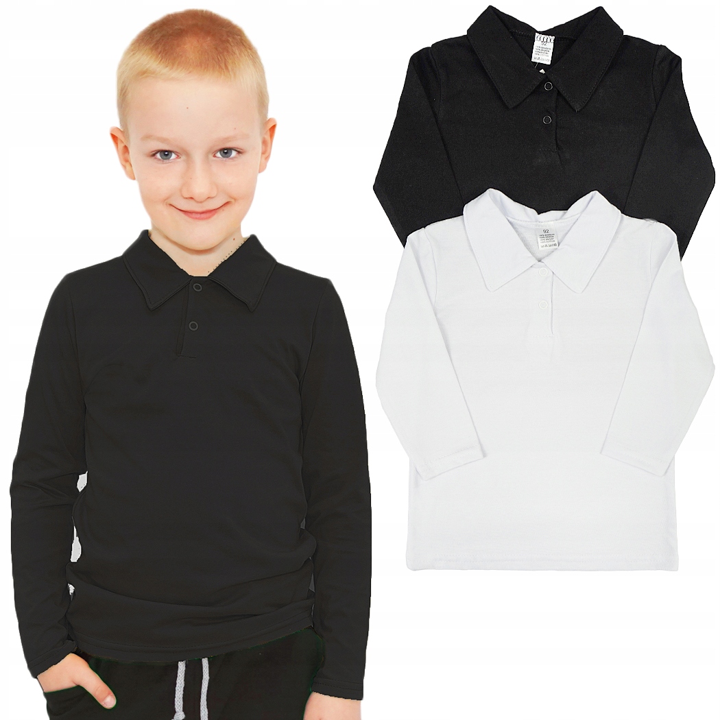 

2PAK Bluzka Koszulka polo r.116 z kołnierzykiem