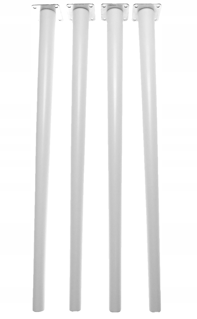 Nohy k stolovej doske biele 72 cm, upevnenie